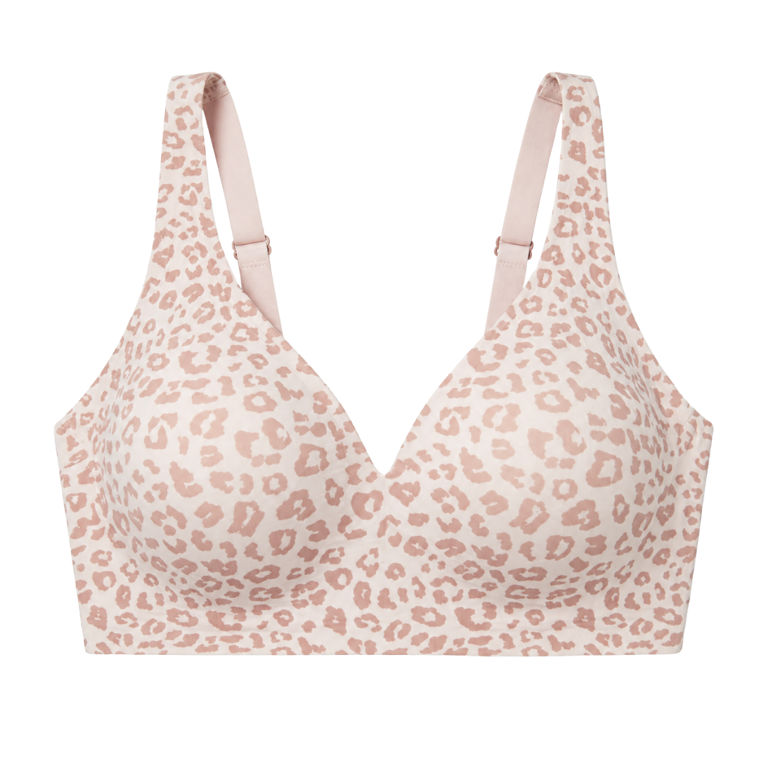 Soutien-gorge sans coutures, push-up et décolleté en V profond, sans armatures, en gelée.