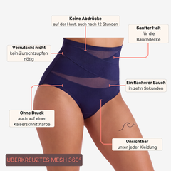 Bauchweg-Slip mit überkreuztem Mesh: die Vorteile im Überblick