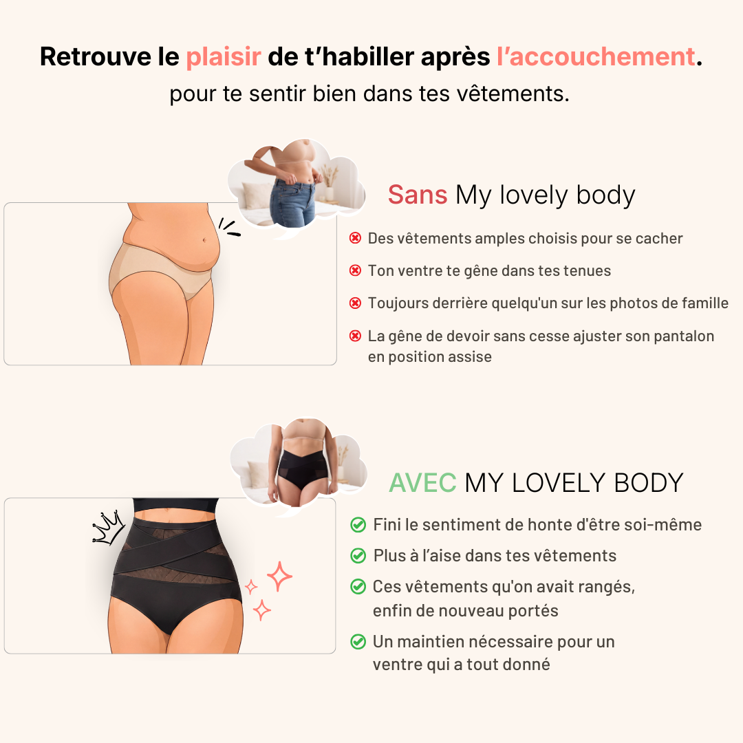 Culotte gainante à maintien 360°