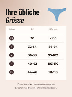 Grössentabelle